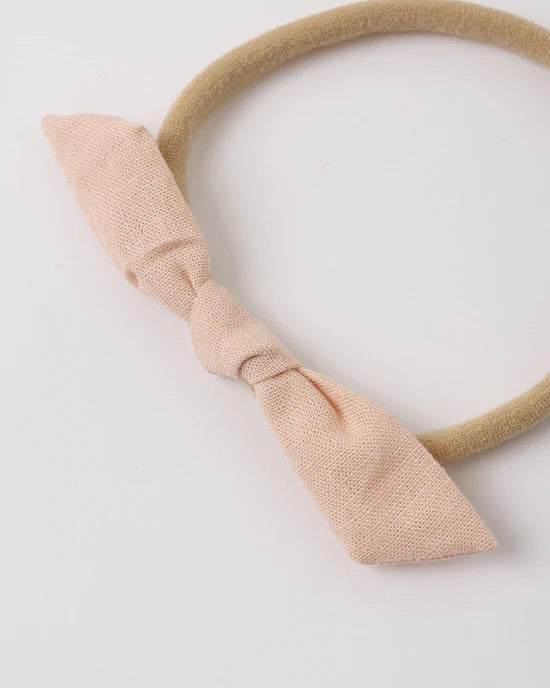 Little Knot Headband - Melon - Beige | Rylee + Cru