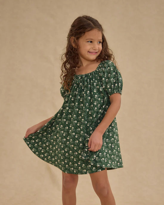 SABRINA MINI DRESS || GREEN DITSY | Rylee + Cru