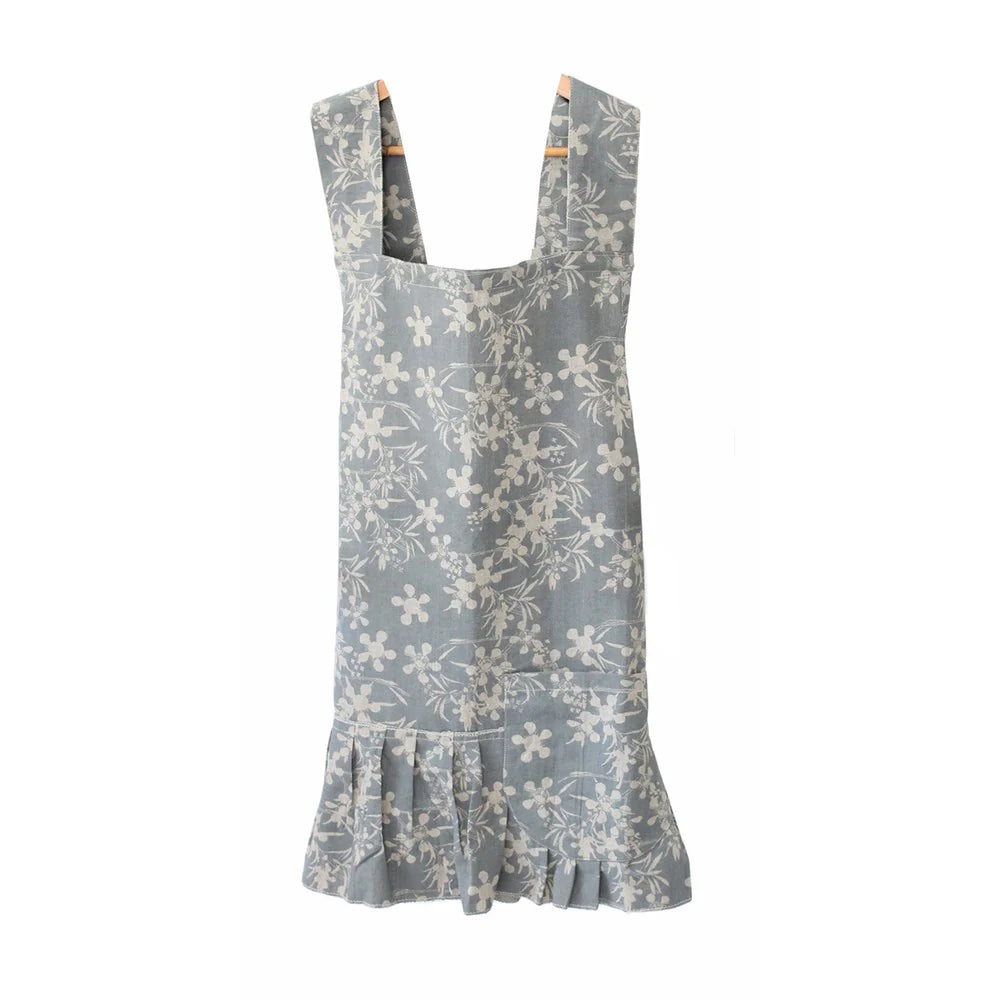 Myrtle Pinafore Apron || Slate | Saffron Inc.