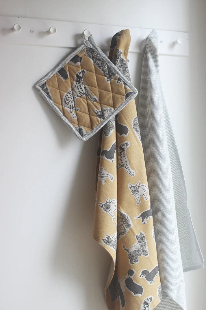 Woof Tea Towel - Yellow Sunset - 2 Pack | Raine & Humble