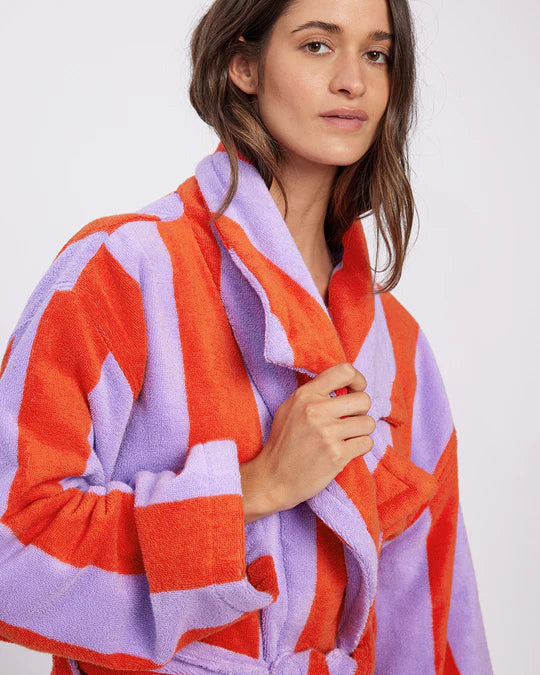 Robe - Grapefruit Stripes | Hommey