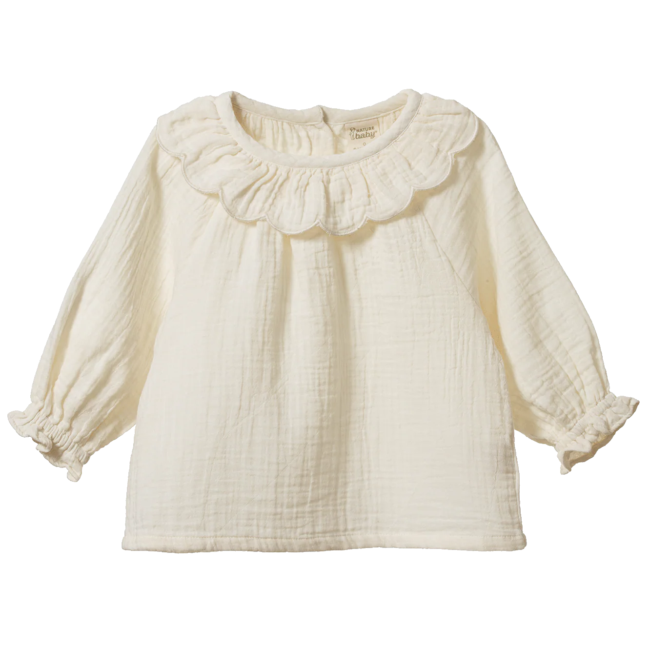 RUFFLE CAMERON BLOUSE - Natural | Nature Baby