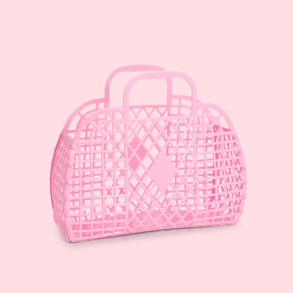 Retro Basket Pink - Small | Sun Jellies