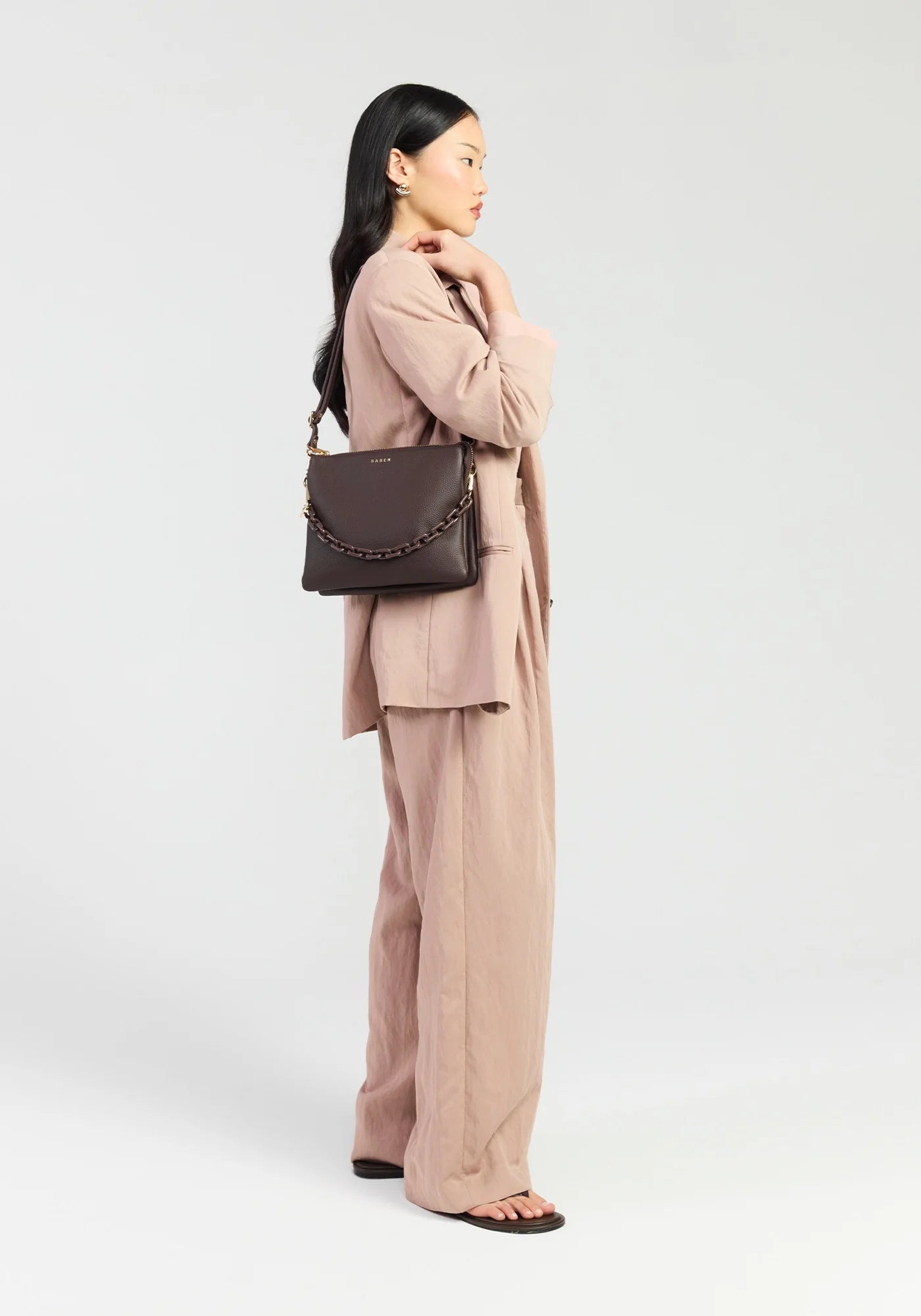 Matilda Crossbody - Cacao + Tonal Chain | Saben