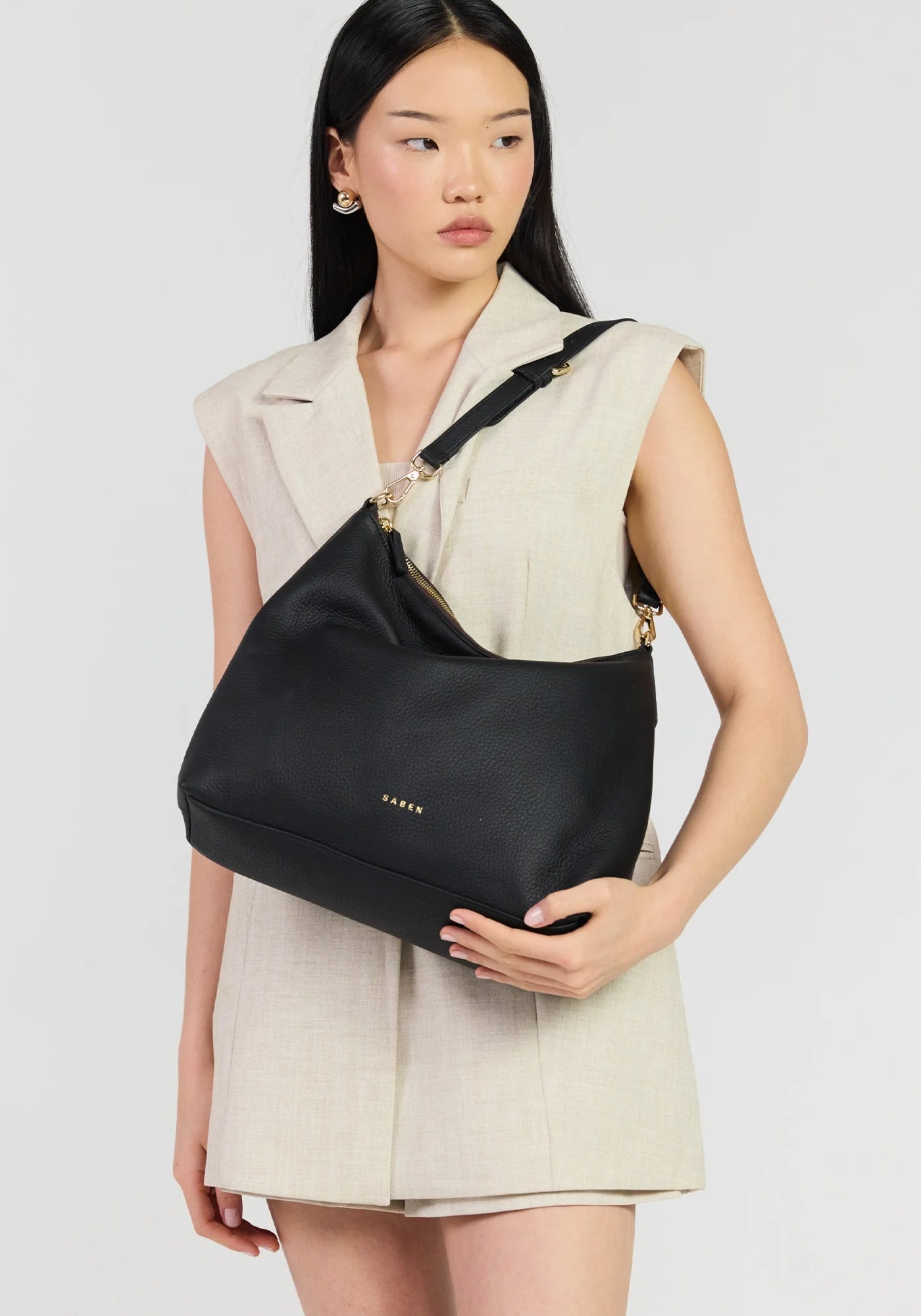 Miki Shoulder Bag - Black Luxe | Saben