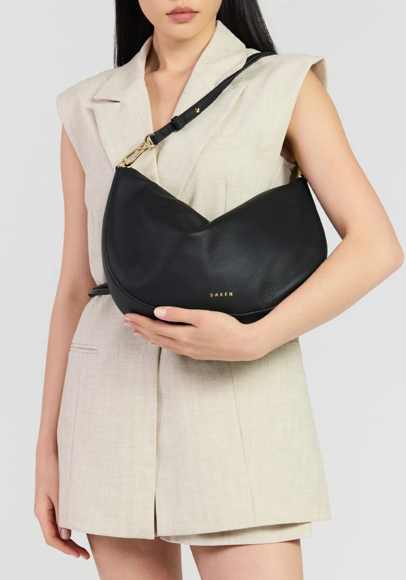 Noa Shoulder Bag - Black Luxe | Saben