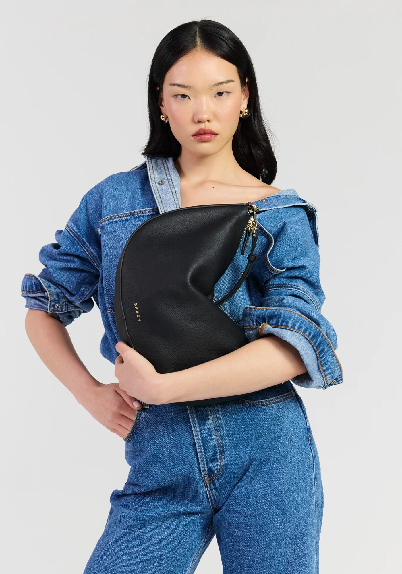 Noa Shoulder Bag - Black Luxe | Saben