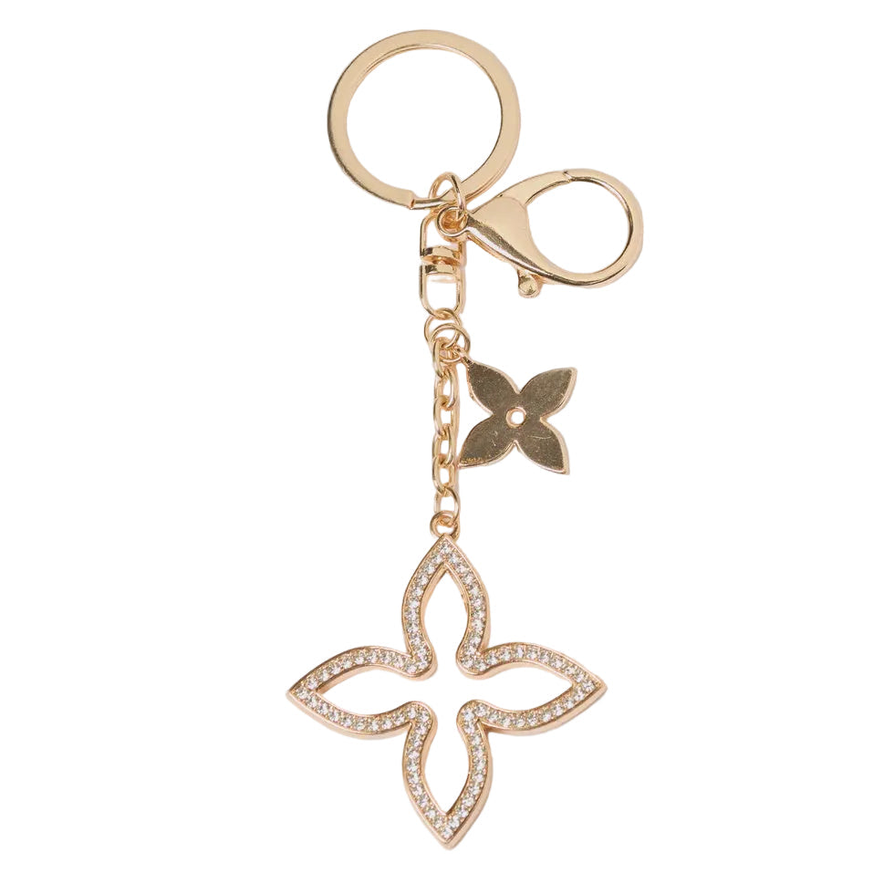 Keychain Crystal Flower - Gold | Stella + Gemma