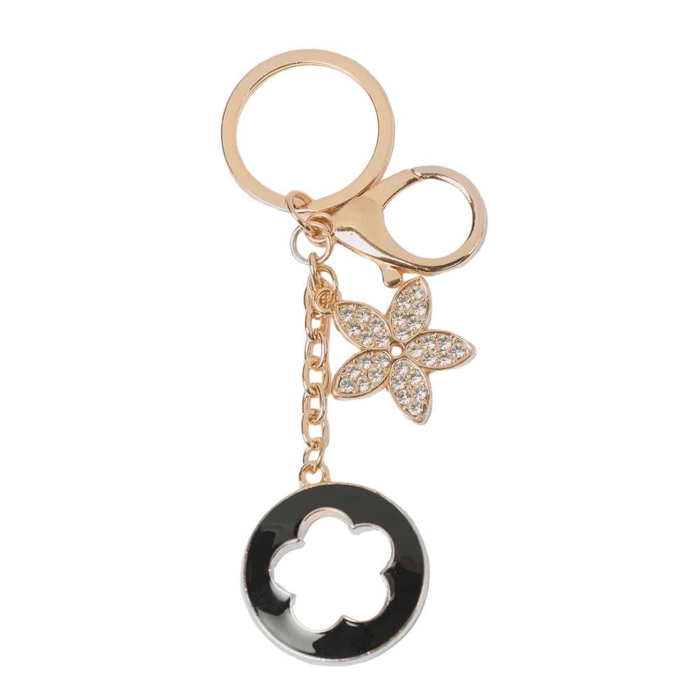 Keychain Flower Disc - Gold | Stella + Gemma