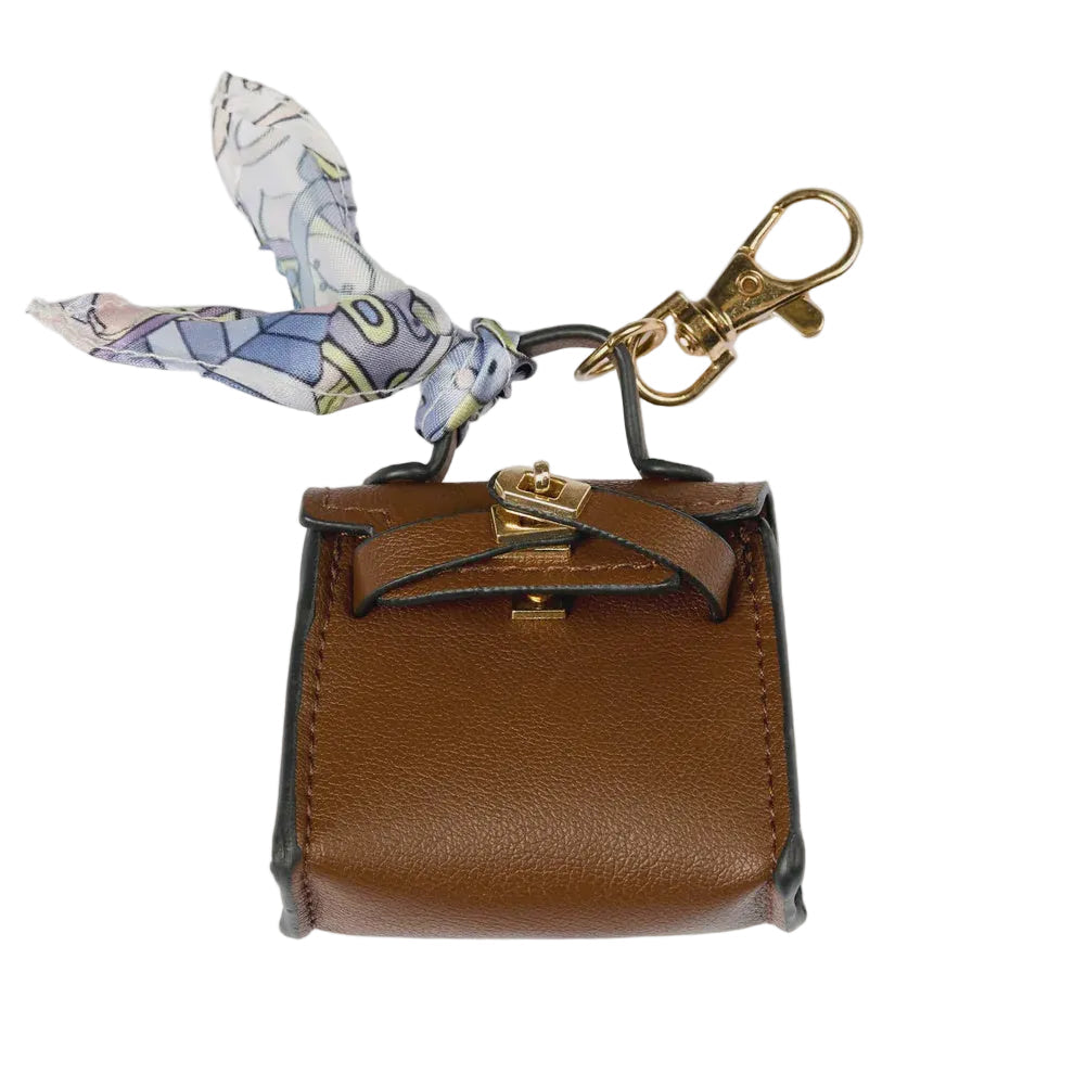 Keychain Mini Kelly Bag - Chocolate | Stella + Gemma