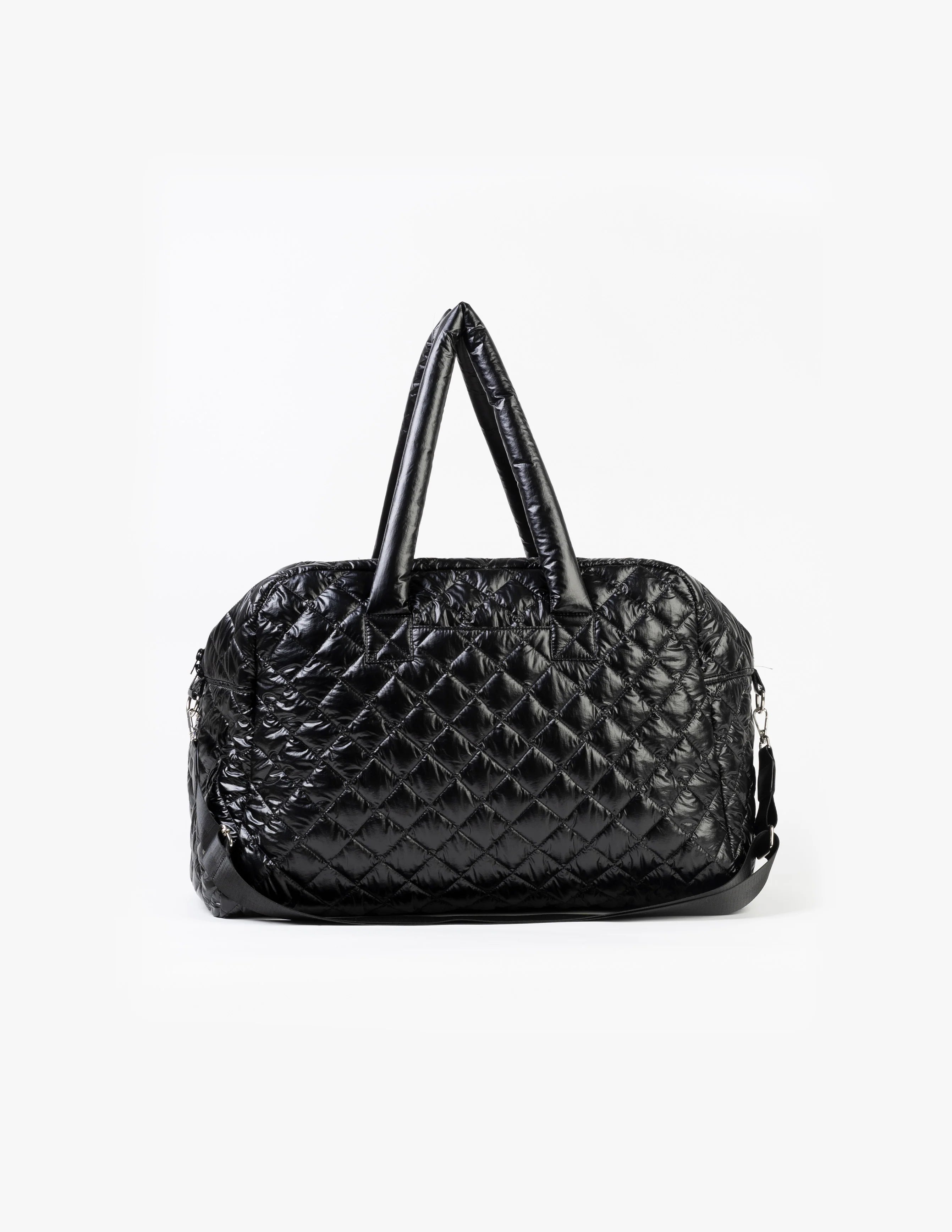 Overnight Bag Quilted - Black | Stella + Gemma