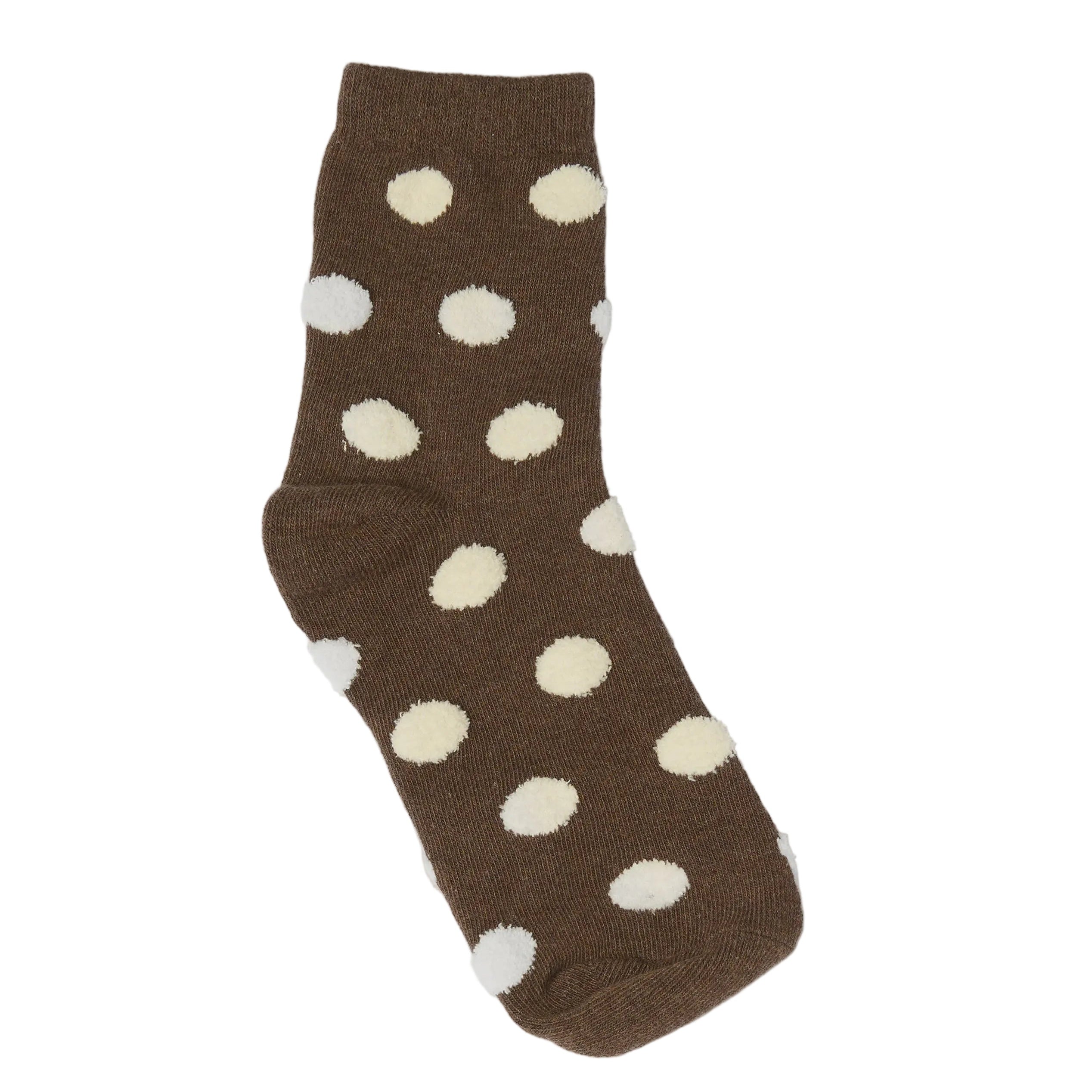 Socks - Dots - Coffee | Stella + Gemma