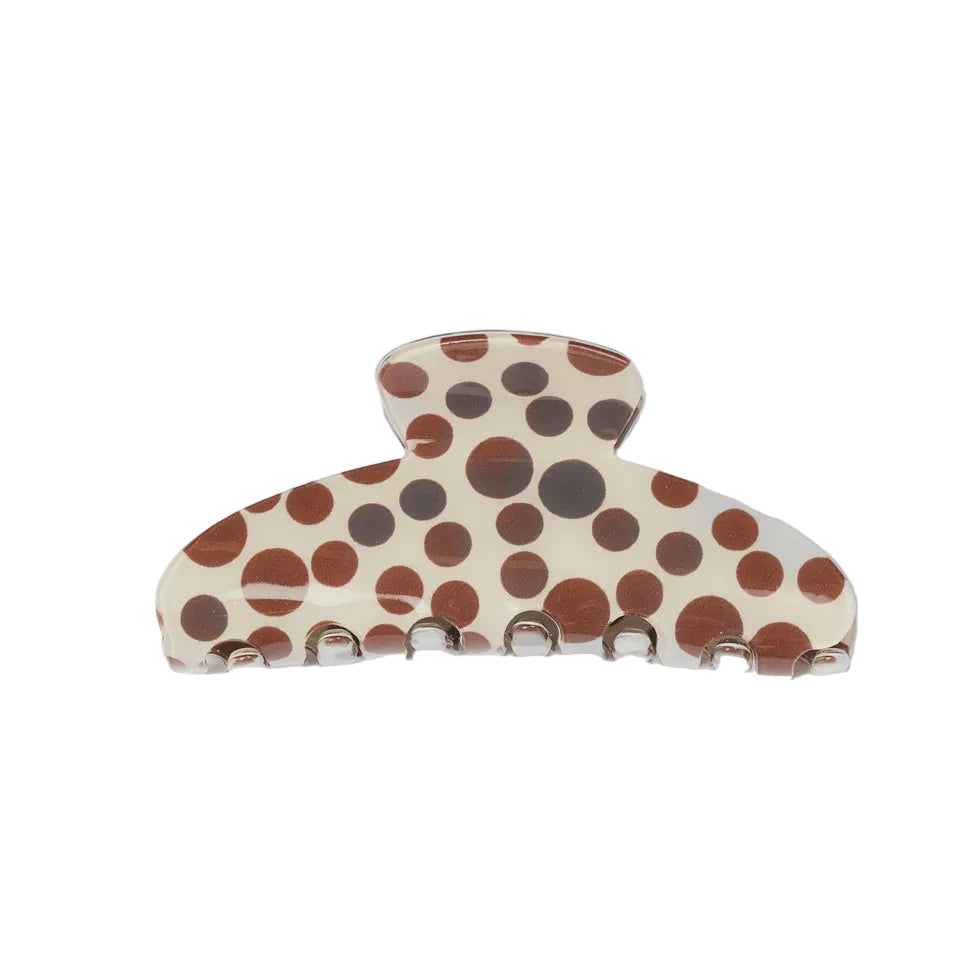 Hair Claw Big Dot - Brown | Stella + Gemma