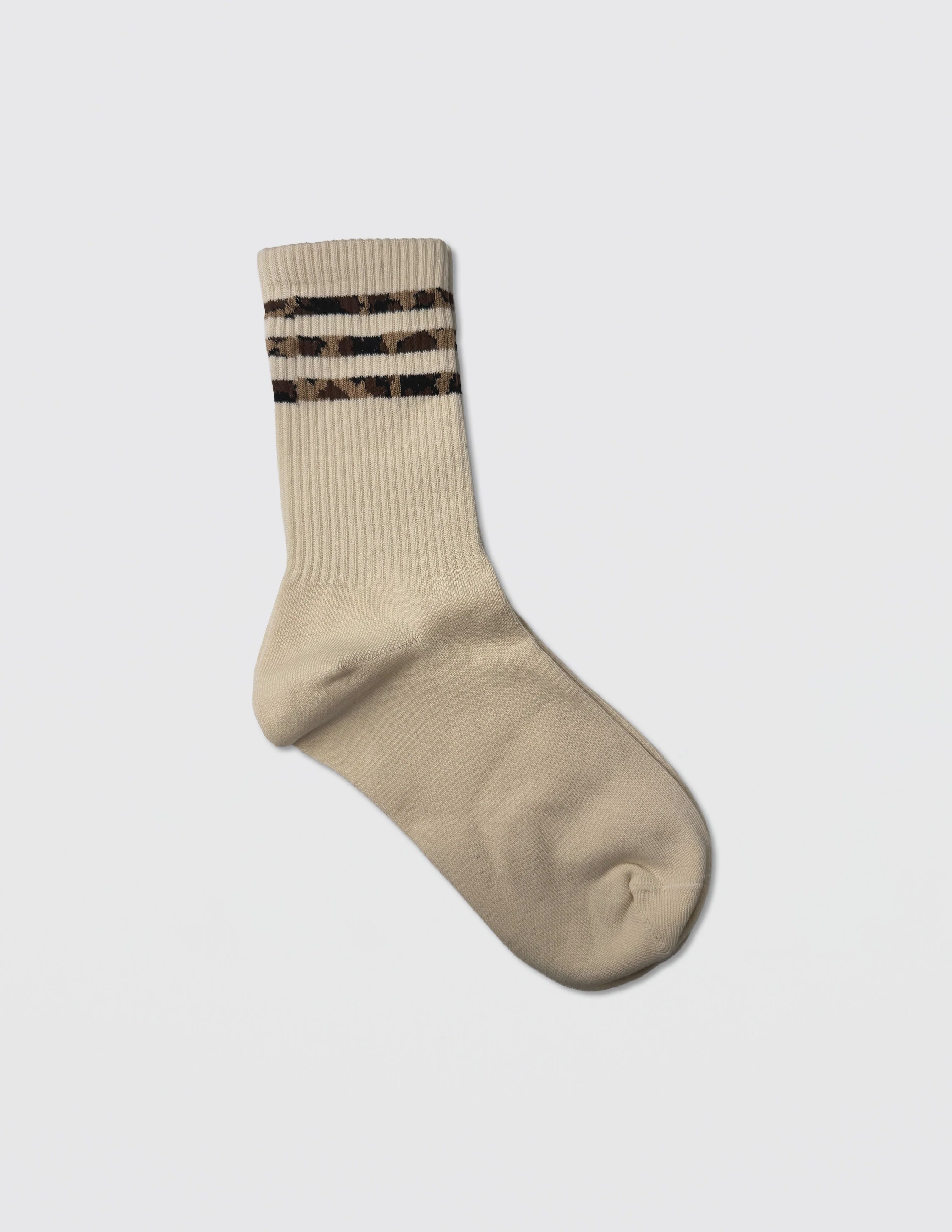 Sock Cream - Leopard Stripe | Stella + Gemma