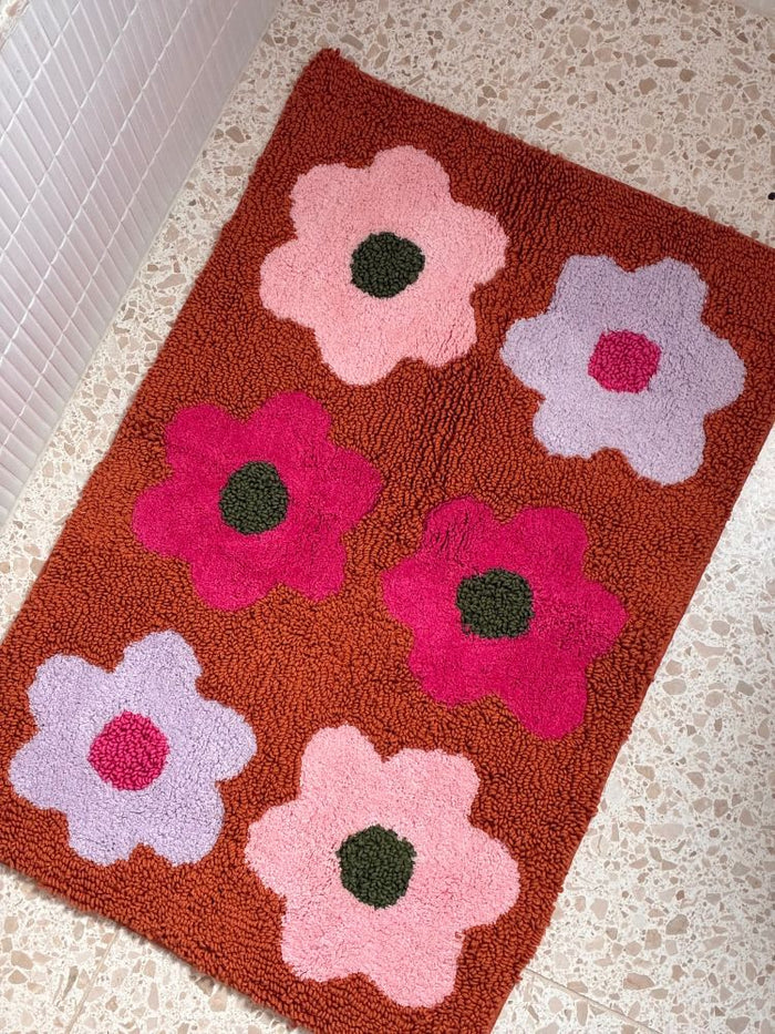 Flowerbed Bath Mat | Mosey Me
