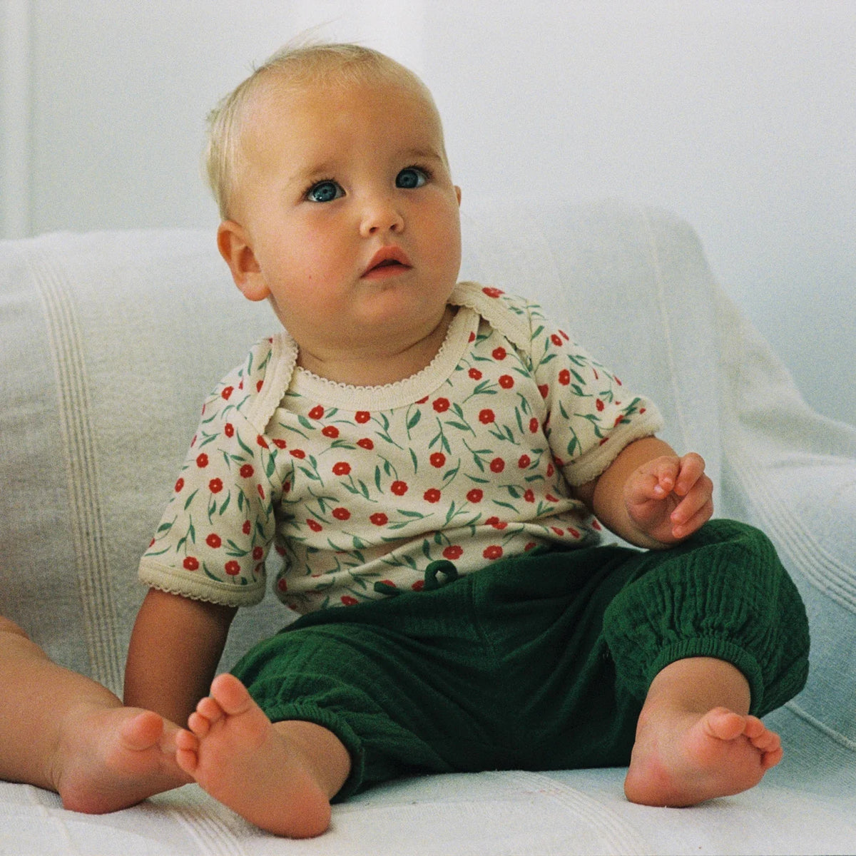 SHORT SLEEVE BODYSUIT - Joiette Print | Nature Baby