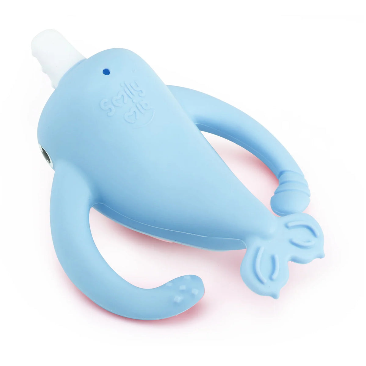 Nora Narwhal Silicone Teether - Light Blue | Smily Mia