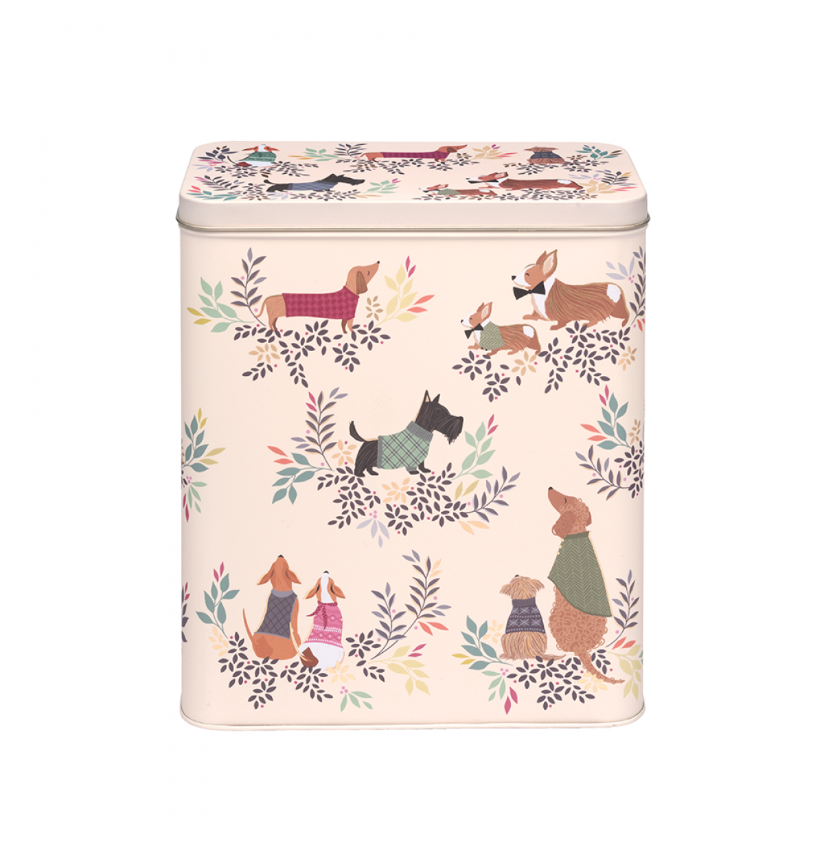 Large Rectangular Storage Tin - Dapper Dogs | Sara Miller