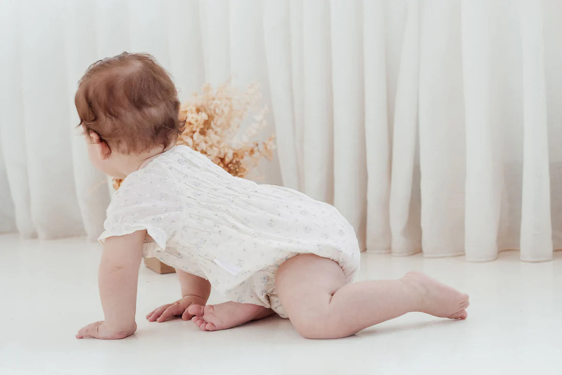 Sofia Floral Bubble Romper || Ivory | Aster & Oak