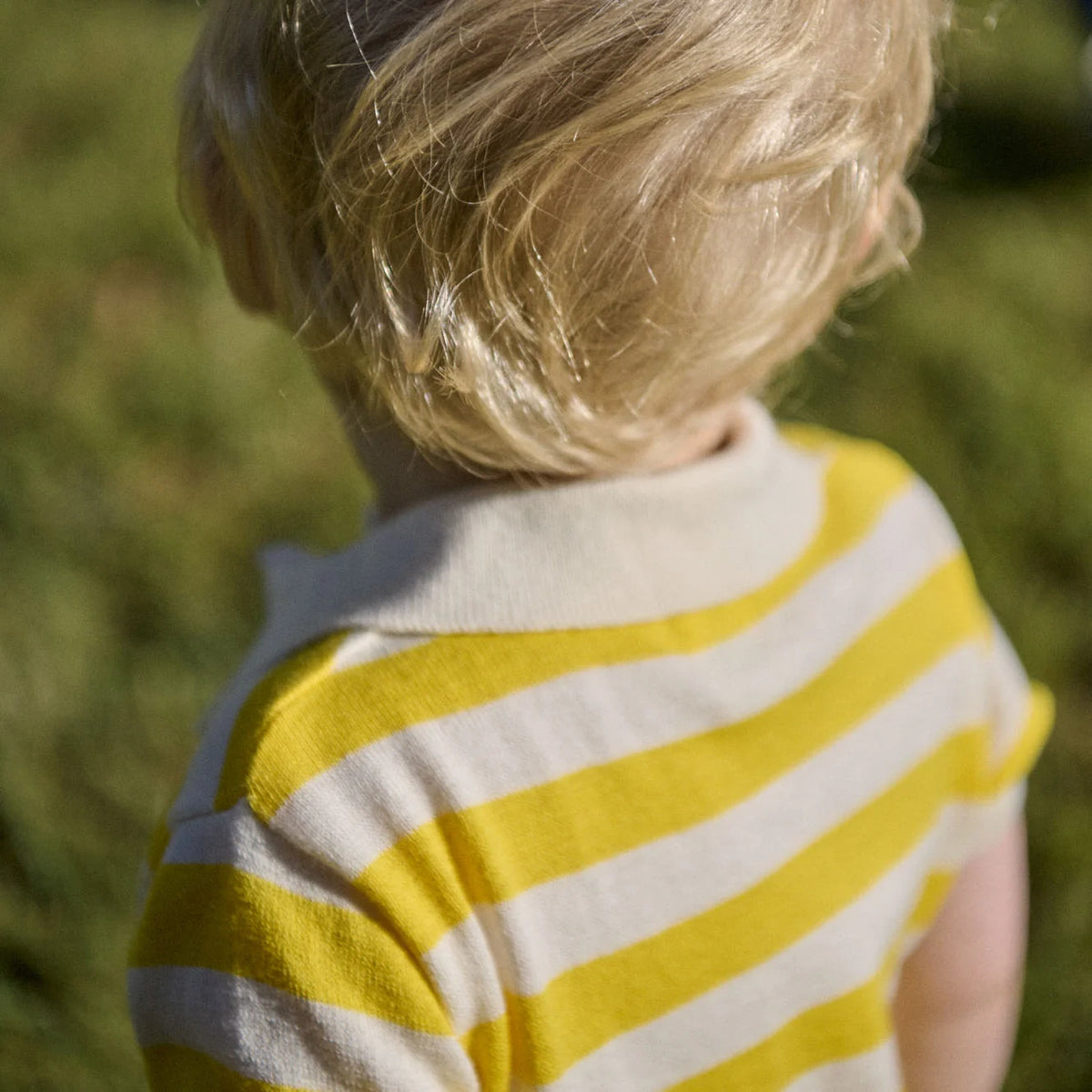 STEVIE POLO - Sunny Bold Stripe | Nature Baby