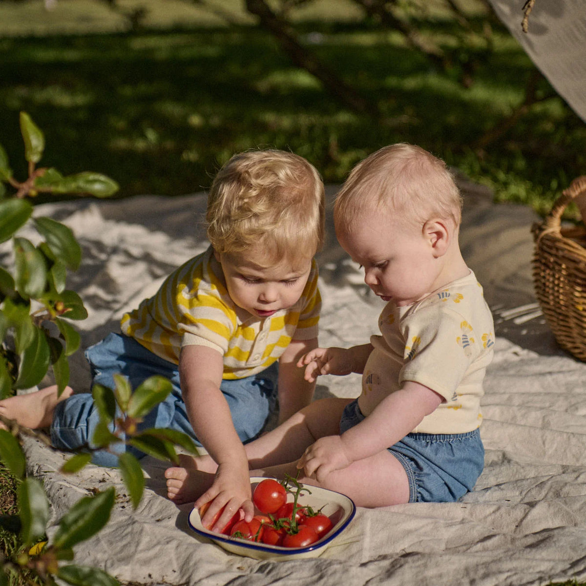 STEVIE POLO - Sunny Bold Stripe | Nature Baby