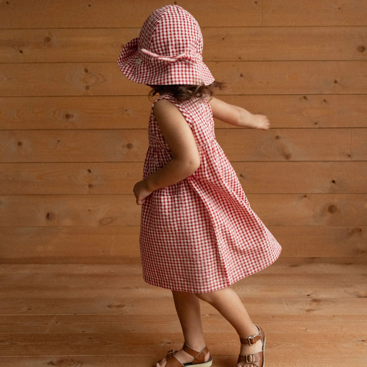 SUNHAT - Red Gingham | Nature Baby