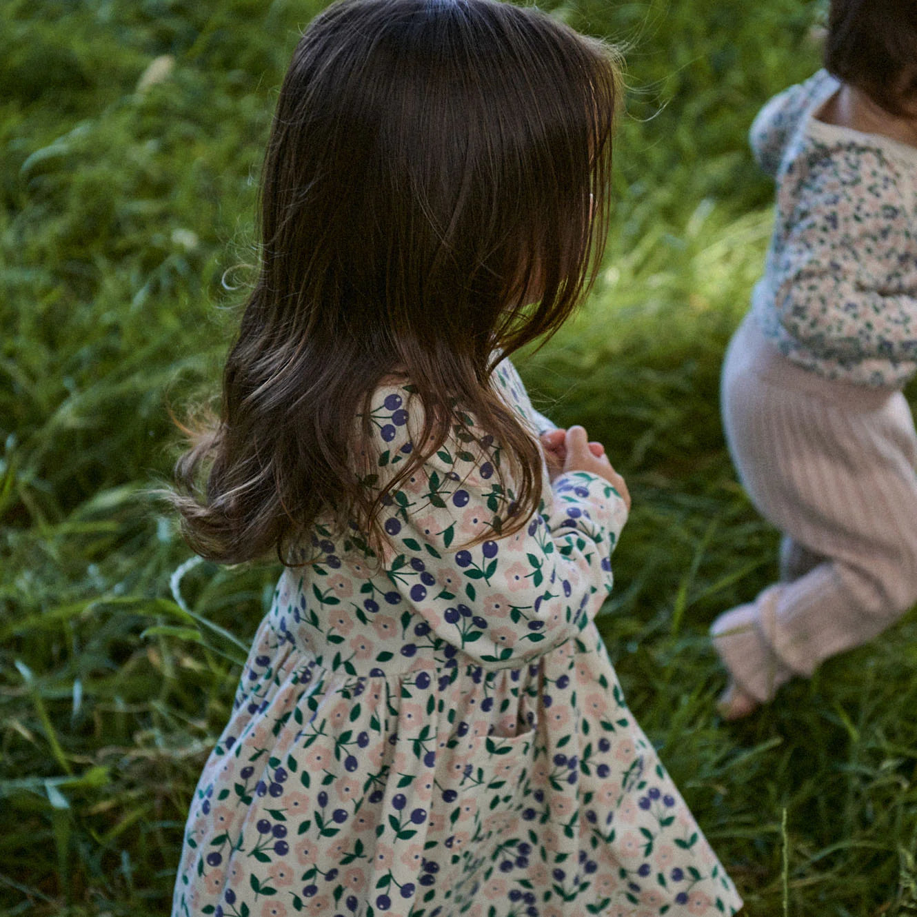 Long Sleeve TWIRL DRESS - Grande Briarwood Print | Nature Baby