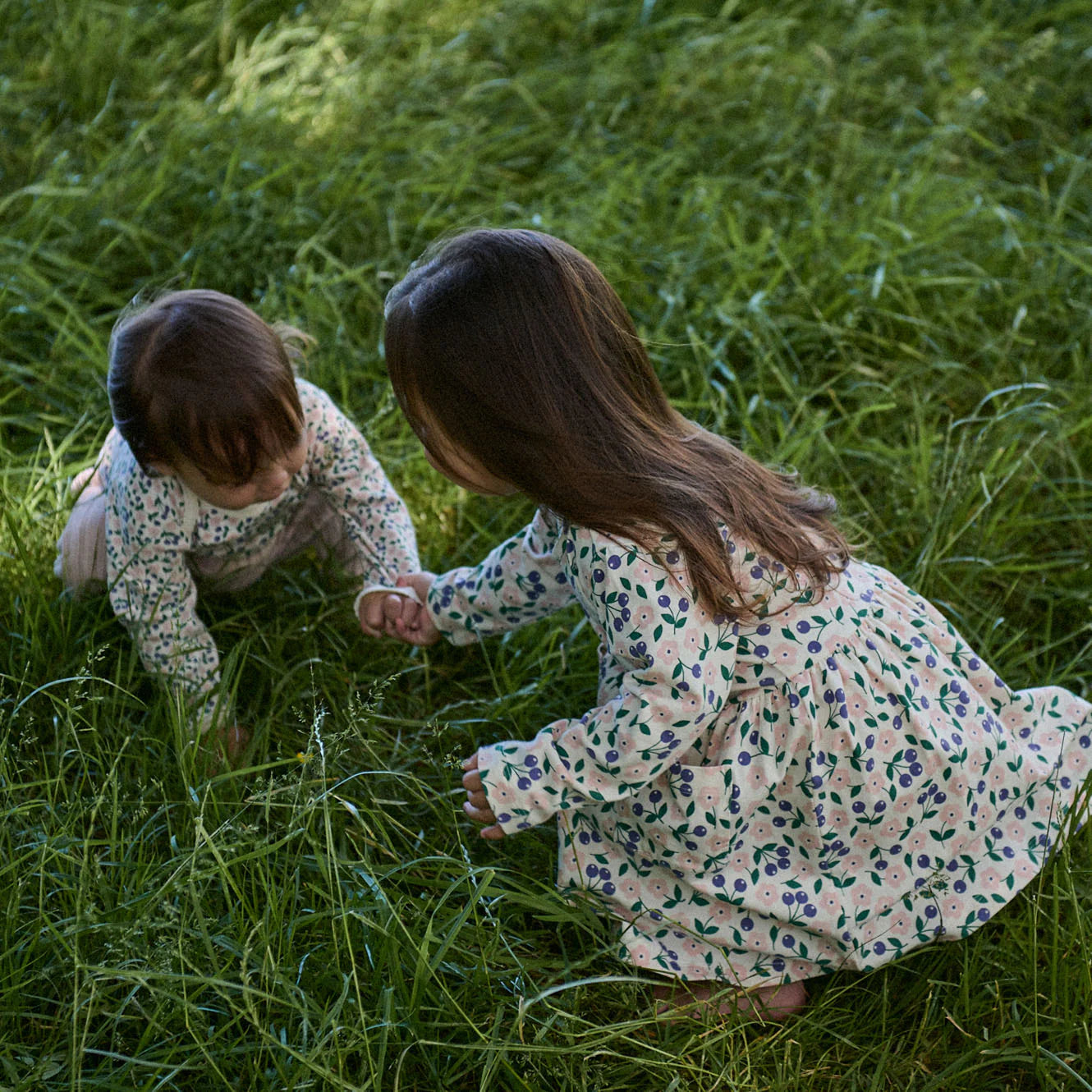 Long Sleeve TWIRL DRESS - Grande Briarwood Print | Nature Baby