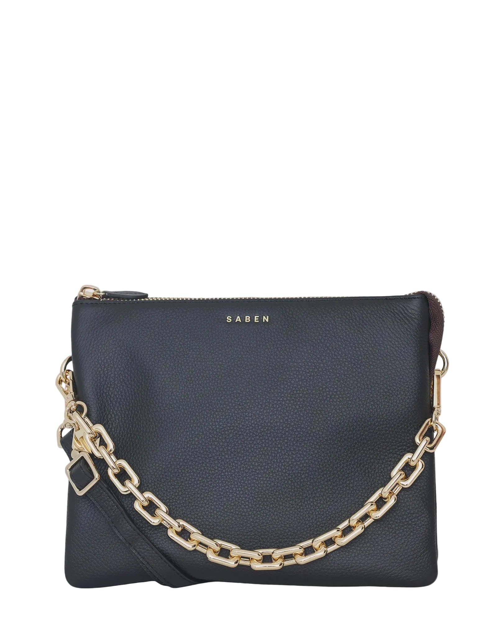 Matilda Crossbody Black + Chunky Chain | Saben