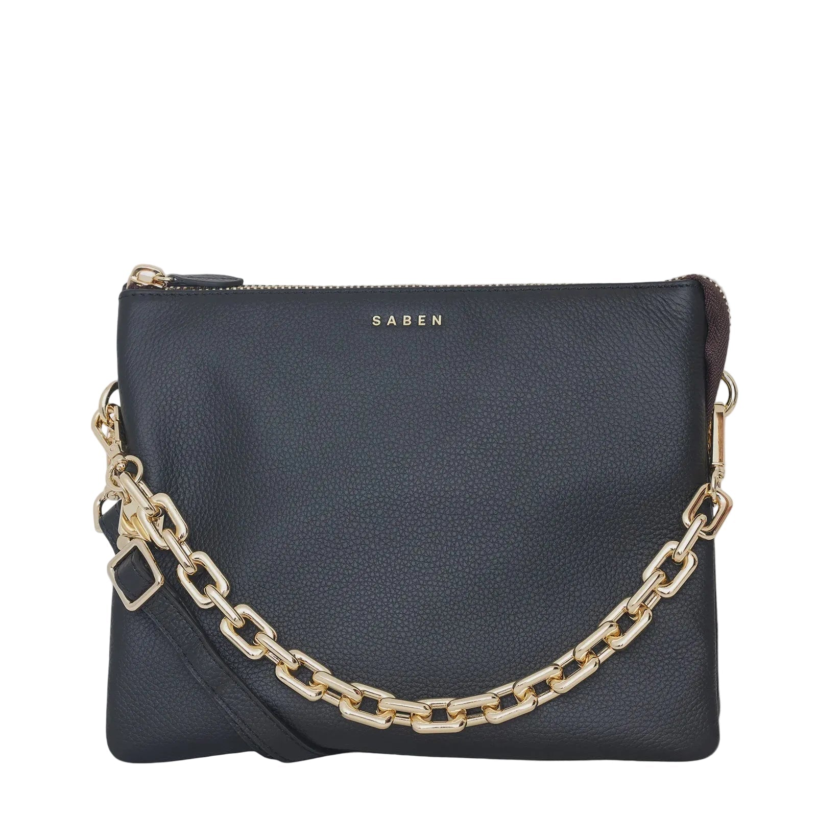 Matilda Crossbody Black + Chunky Chain | Saben
