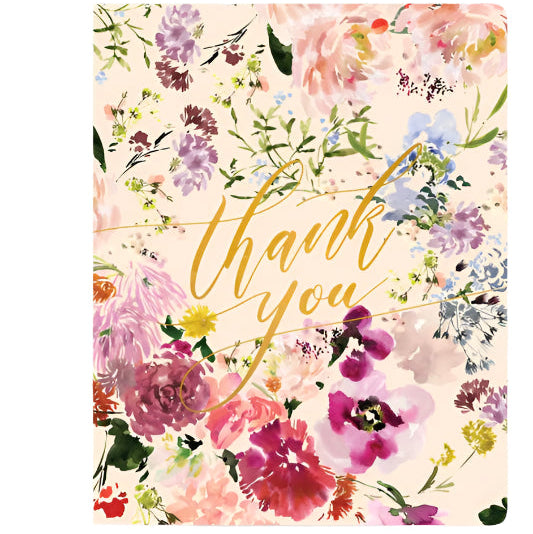 Thank you - Blush Ranunculus |Bespoke Letterpress