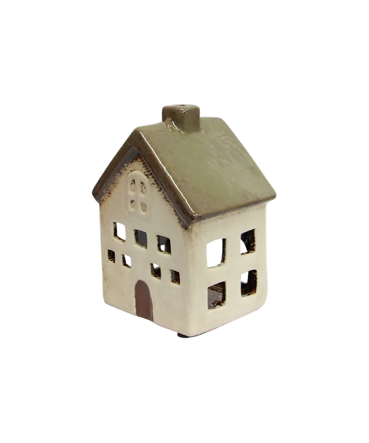 Alsace Tealight Villa Olive Green | French Country