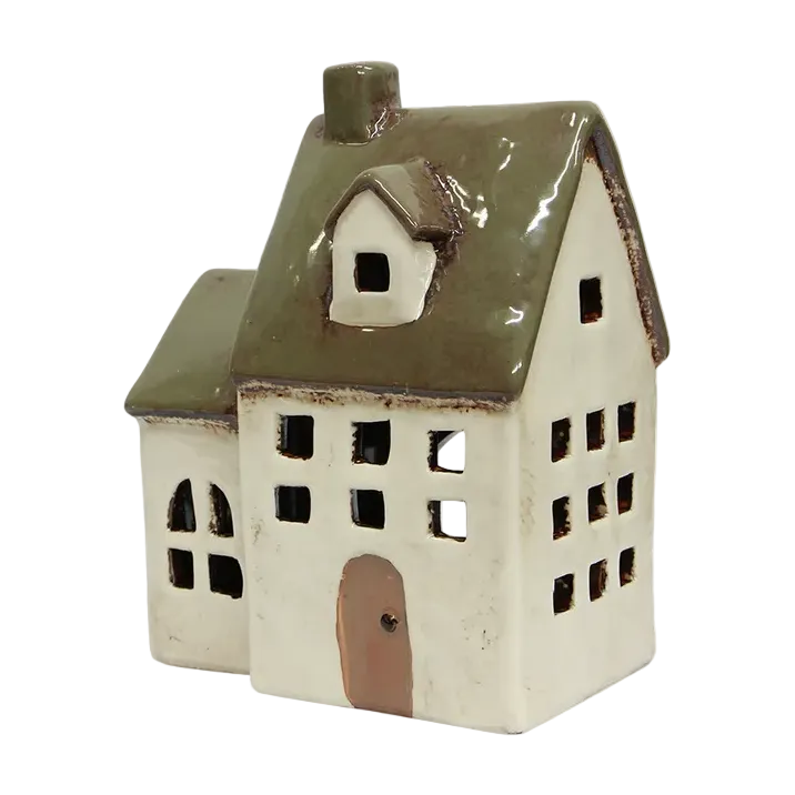 Alsace Tea Light Chapel Olive Green | French Country