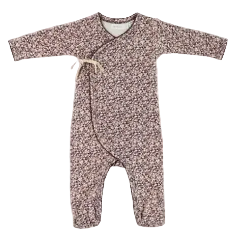 Organic Cotton Estelle Footed Onepiece - Lily of the Valley | Jamie Kay