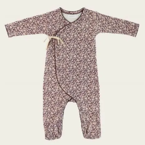 Organic Cotton Estelle Footed Onepiece - Lily of the Valley | Jamie Kay