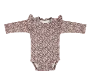 Organic Cotton Frill Bodysuit - Lily of the Valley | Jamie Kay