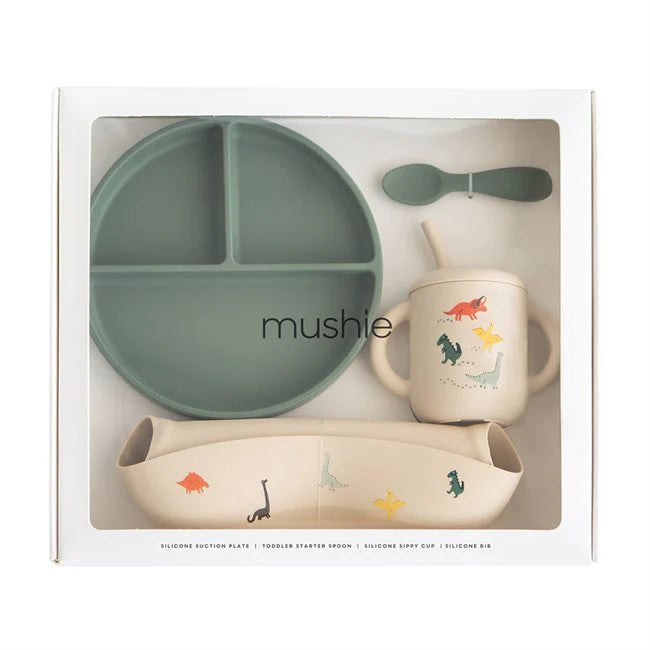 Silicone Feeding Toddler Set - Dinosaurs | Mushie