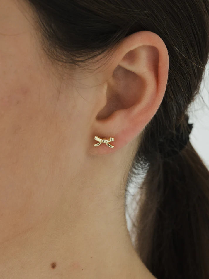 Bow Studs - Gold | Sophie Store