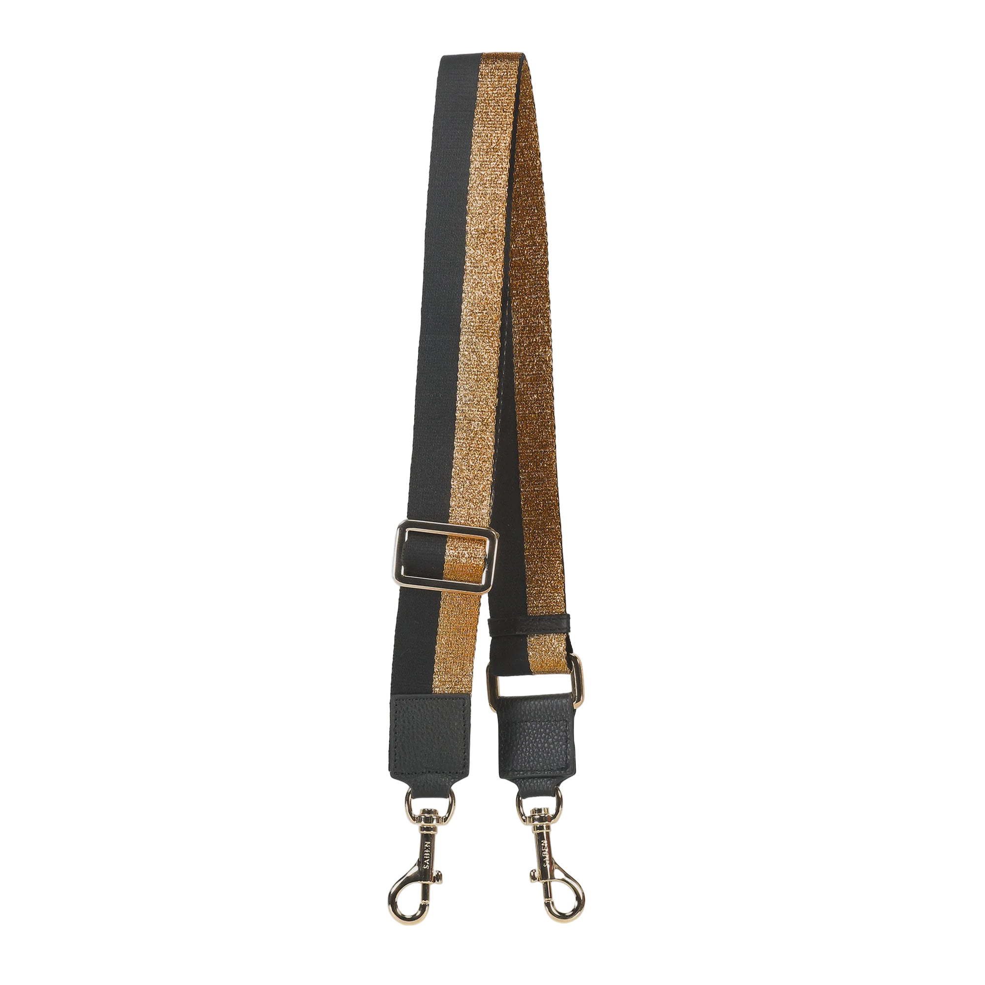 Feature Strap Webbing Bronze + Black Stripe | Saben