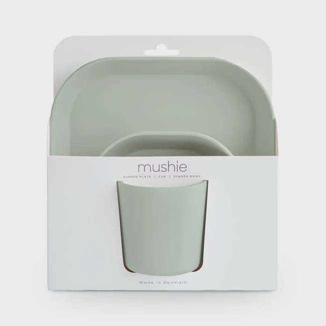 Dinnerware Set - Square - Sage | Mushie