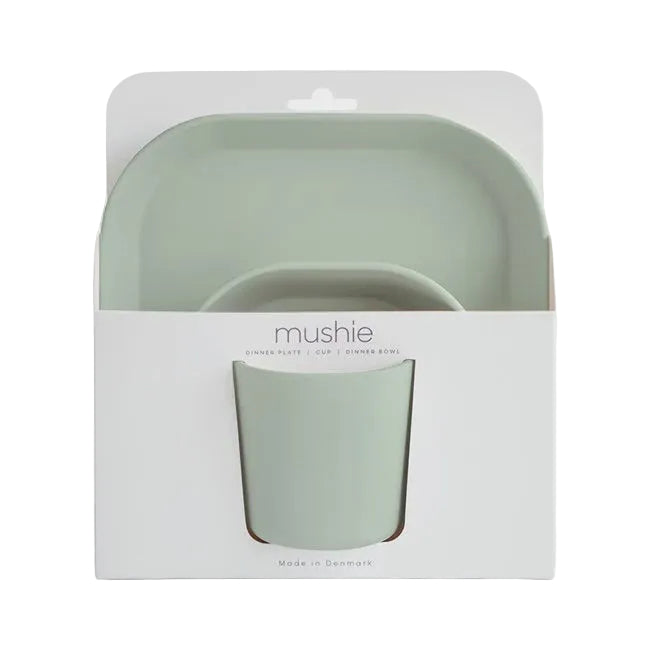 Dinnerware Set - Square - Sage | Mushie