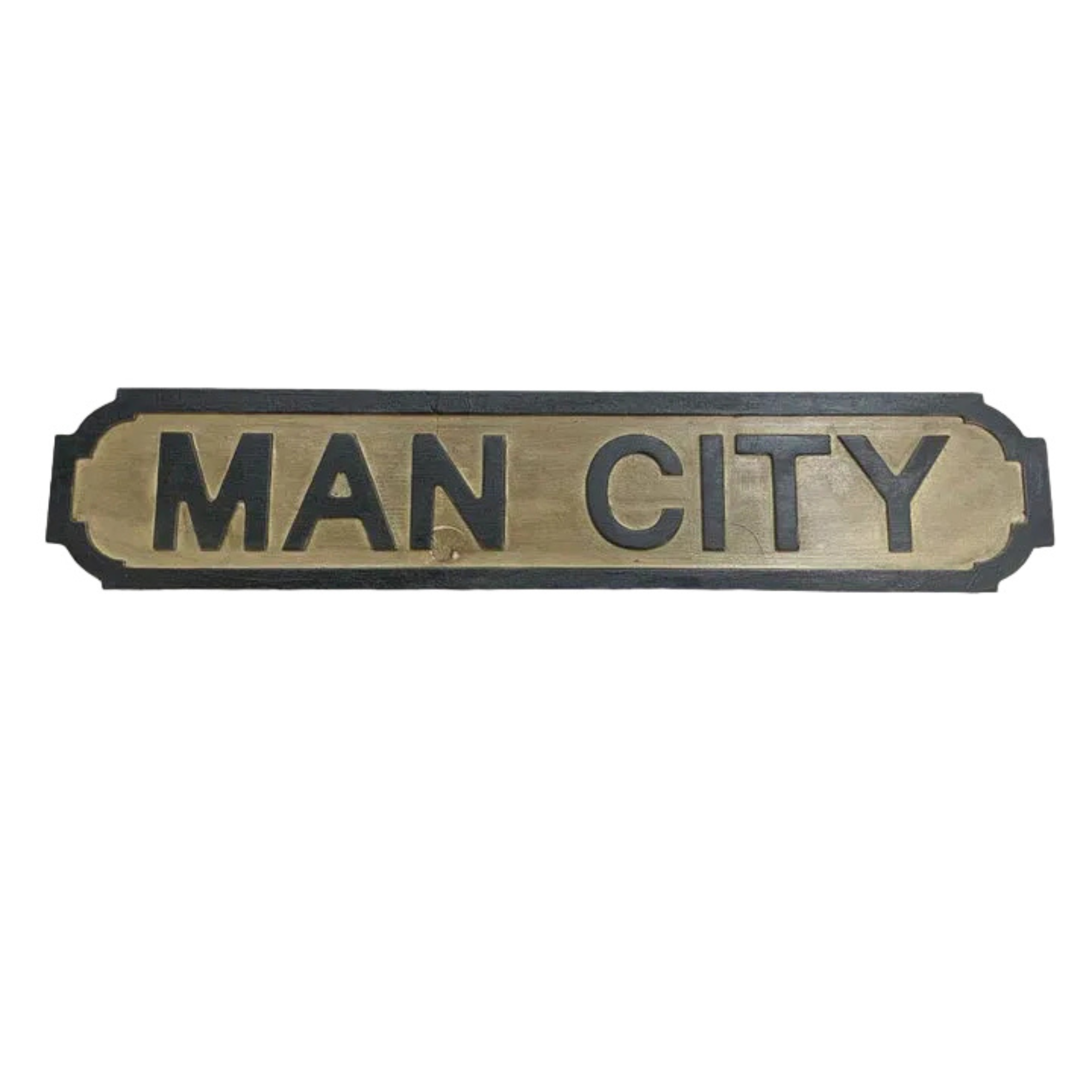 Man City Wooden Sign | Blue Goose Imports