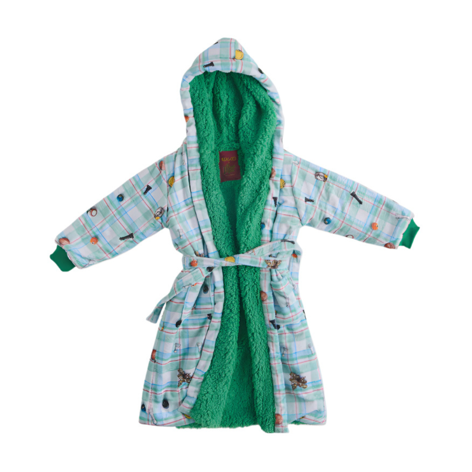 Kip&Co x Eleventh Hour Snookered Tartan Kuddle Kids Robe | Kip & Co
