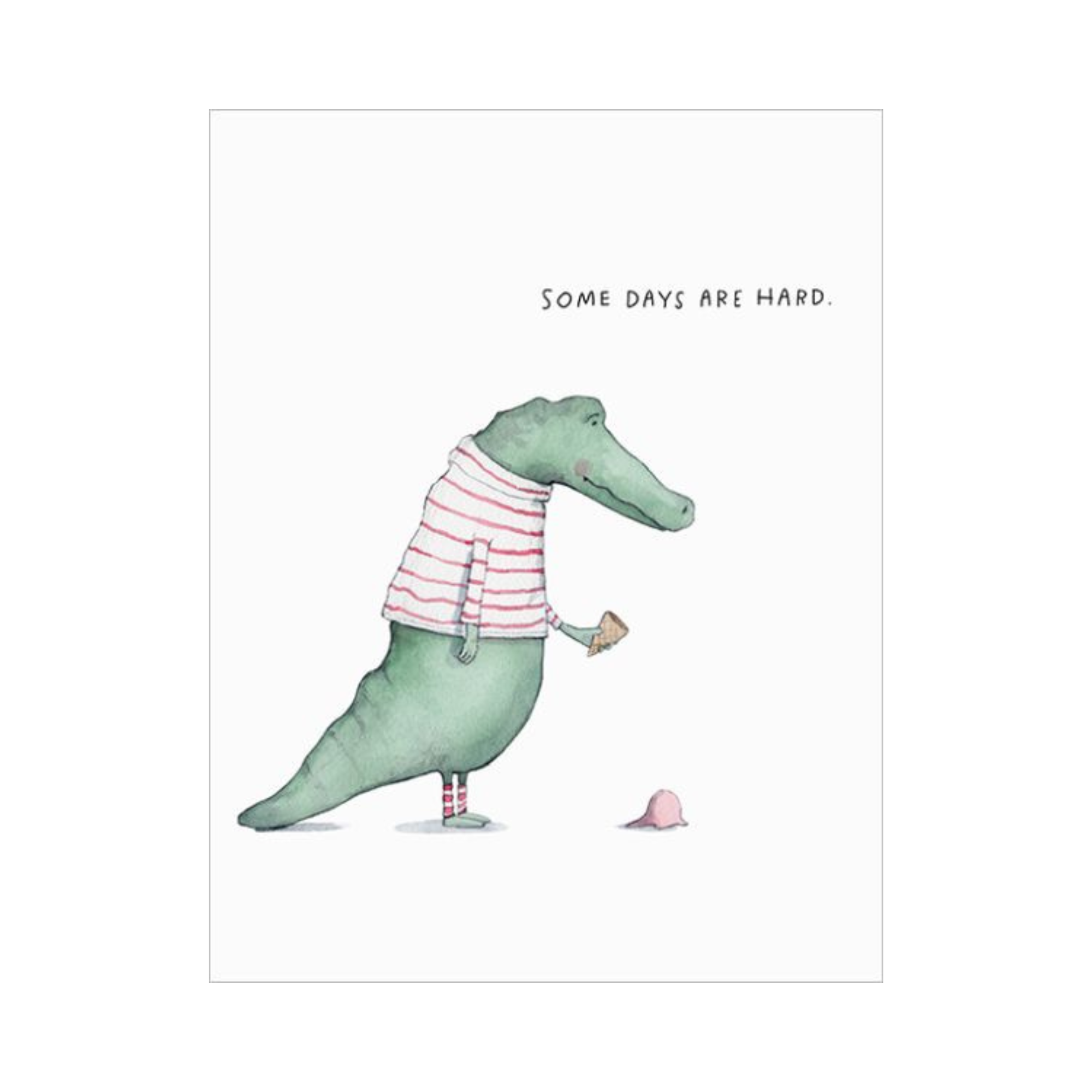 Card - Alligator Hard Day | E. Frances