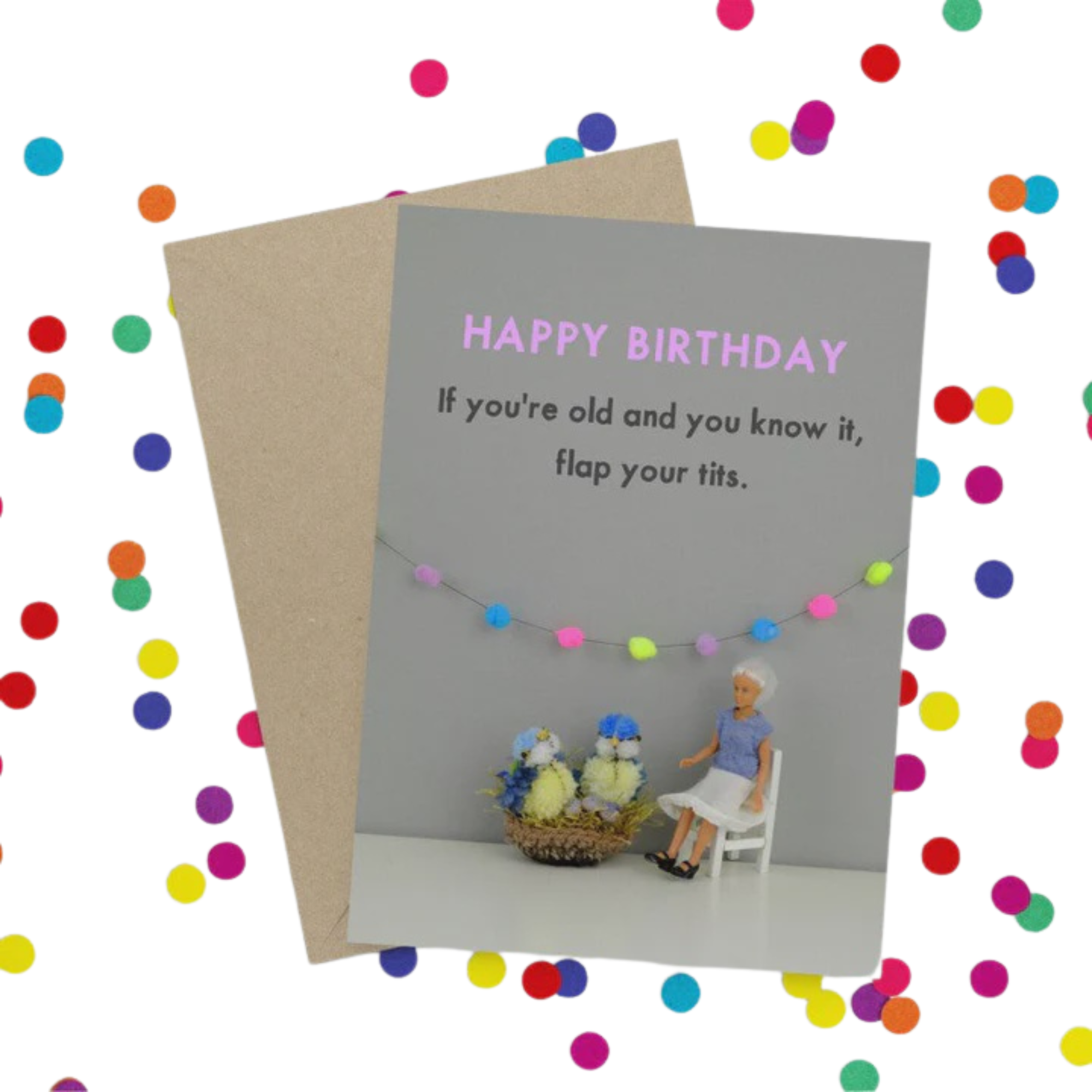 Card - Flap Your T*ts | Bold & Bright
