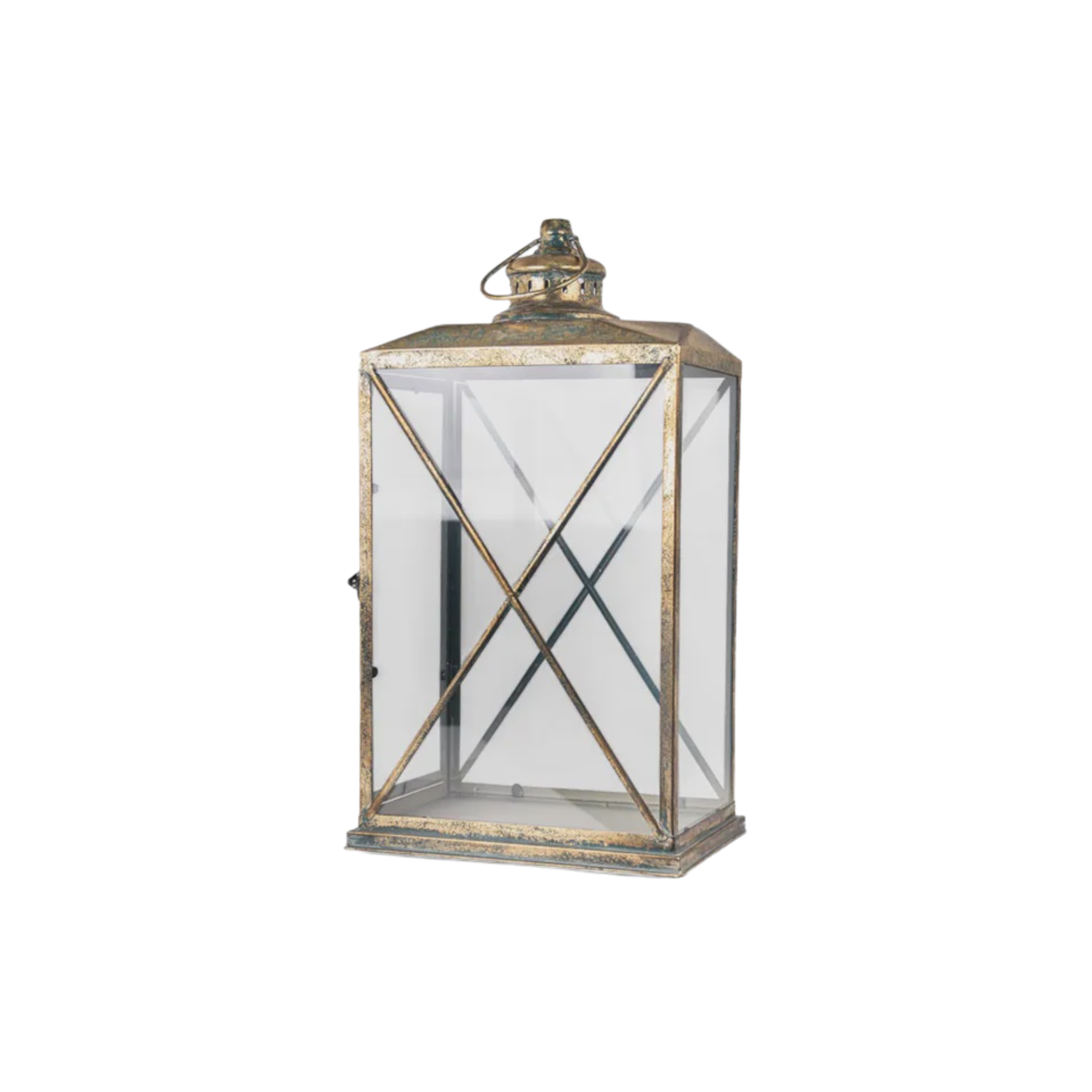 Calypso Lantern - Aged Gold - Small | French Country