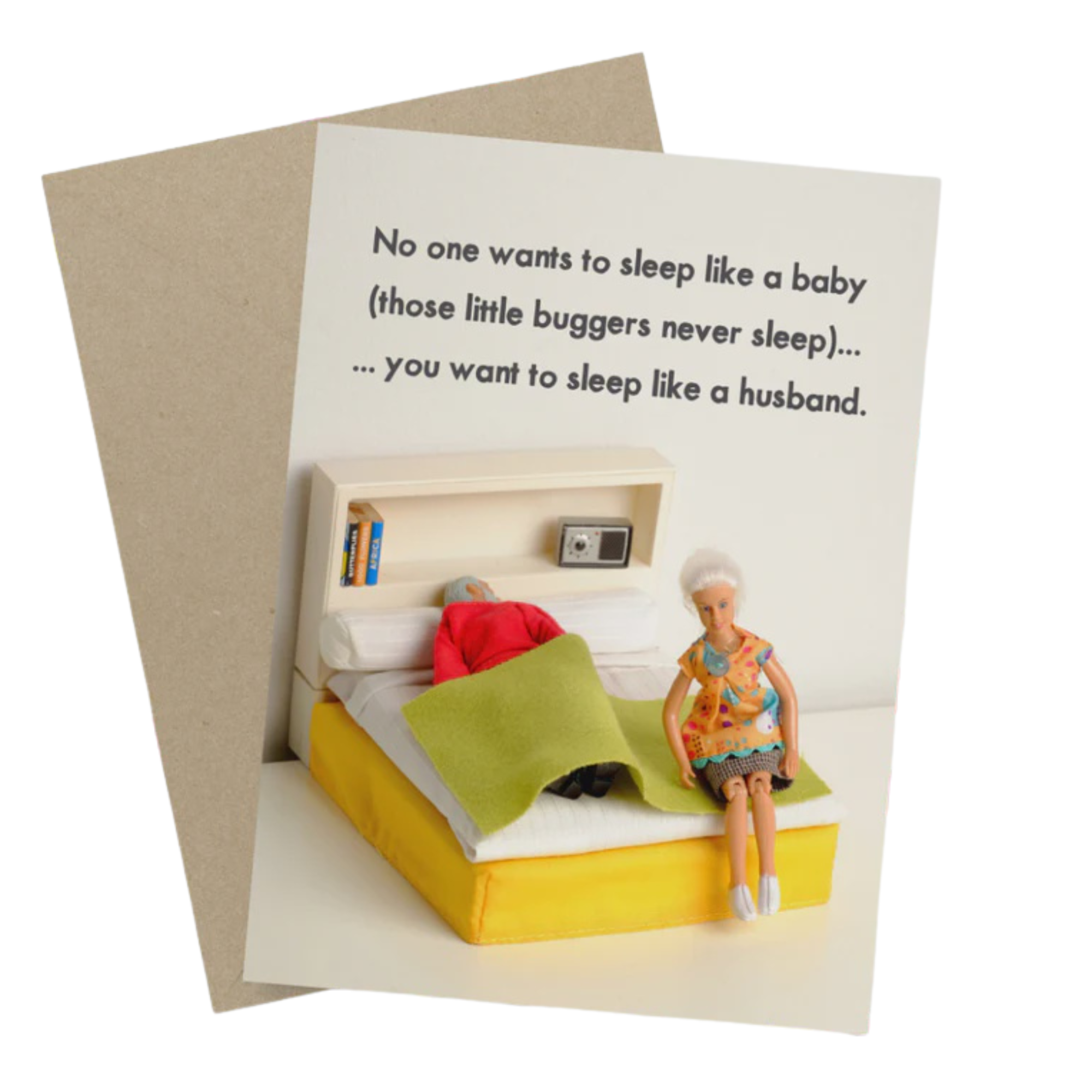 Card - Sleep like a Husband | Bold & Bright