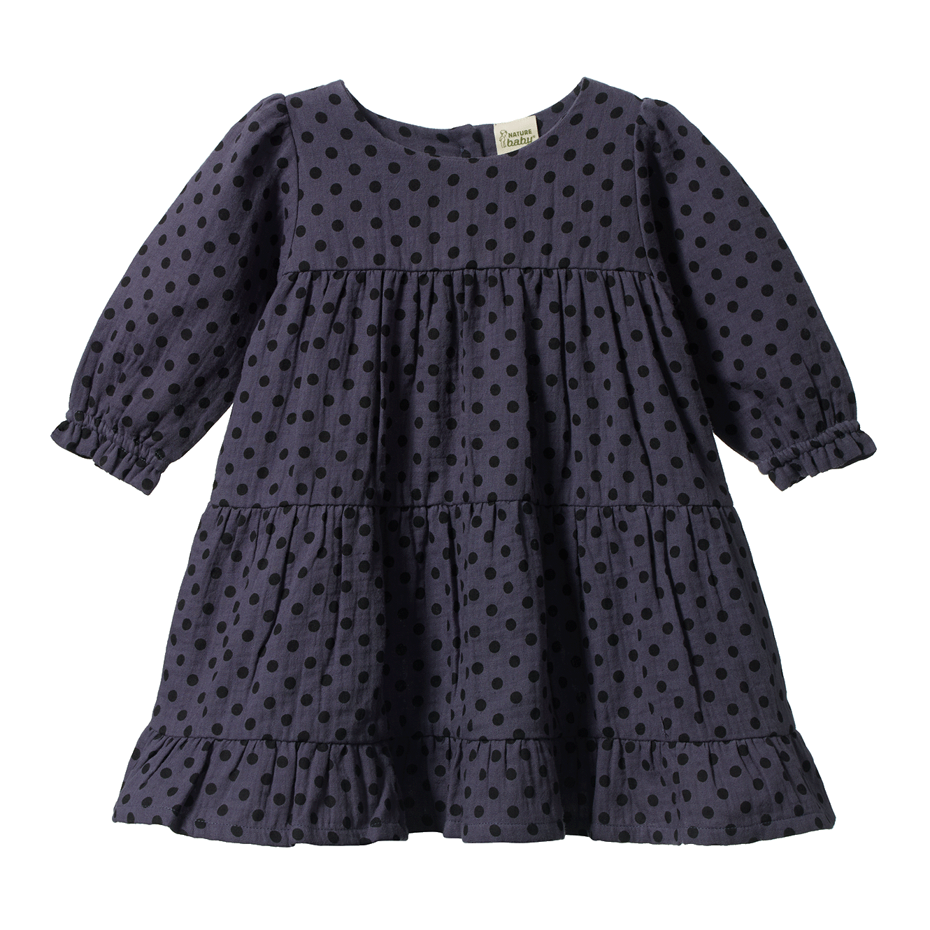 ELLIOT DRESS || Violet Polka Dot Print| Nature Baby