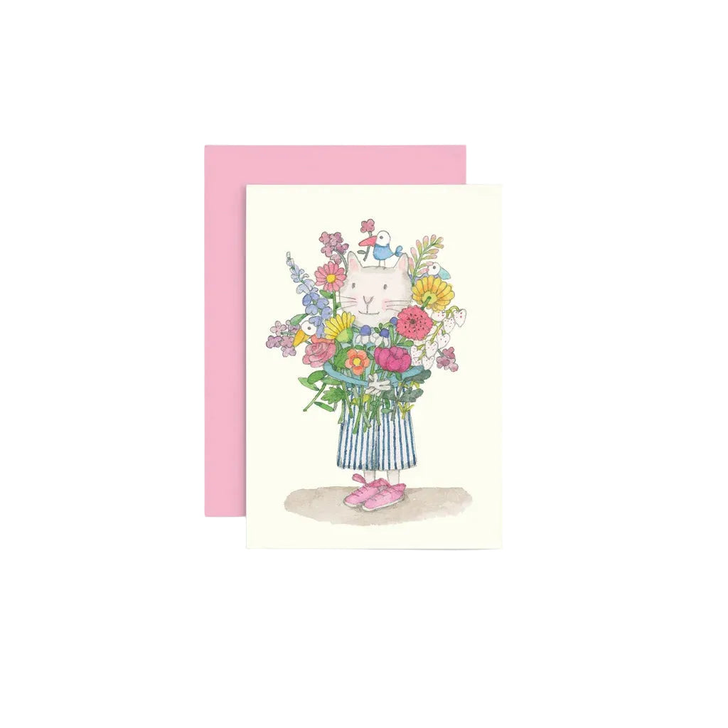 Cat Bouquet - Gift Tag | Twigseeds