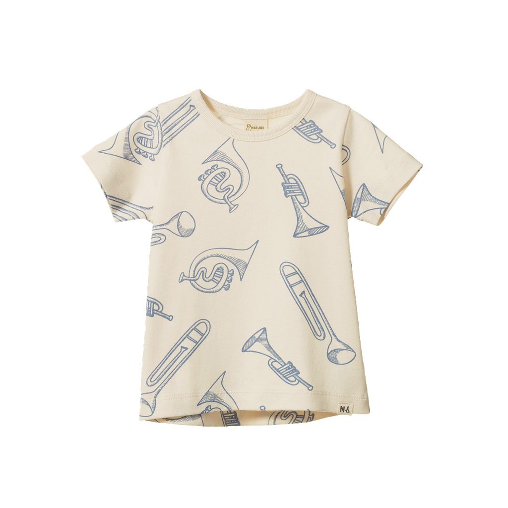 RIVER TEE - Jazz Natural Print | Nature Baby